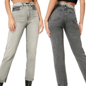 NWT Good American Good Vintage Two Tone Black166 Size 2 / 26